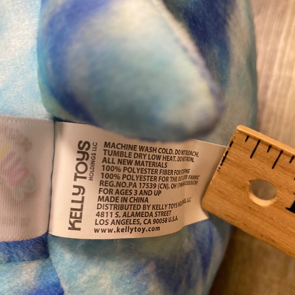 Squishmallows Luther Shark Tie Dye Plush Kellytoy Blue 7 " Stuffed Animal Fish - Picture 6 of 12